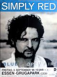 SIMPLY RED - 1999 - Live In Concert - Blue Tour - Poster - Essen - N24