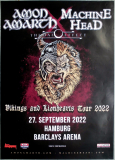 AMON AMARTH - MACHINE HEAD - 2022 - Vikings... Tour - Poster - Hamburg
