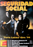 SEGURIDAD SOCIAL - 1994 - In Concert - Furia Latina Gira Tour - Poster