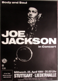 JACKSON, JOE - 1984 - In Concert - Body & Soul Tour - Poster - Stuttgart***