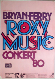 ROXY MUSIC - 1980 - In Concert - Flesh & Blood Tour - Poster - Kassel