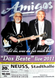 AMIGOS - 2011 - Plakat - Live In Concert - Das Beste Tour - Poster - Neuss