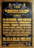 BLACKFIELD FESTIVAL - 2012 - In Extremo - VNV Nation - Combichrist - Poster
