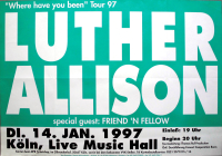 ALLISON, LUTHER - 1997 - Live In Concert - Where Have You... Tour - Poster - Kln