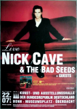 CAVE, NICK - 1998 - Plakat - Live In Concert - Best Of Tour - Poster - Bonn