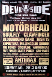 DEVILSIDE - 2009 - Motrhead - Soulfly - Clawfinger - Sepultura - Poster - Duisburg