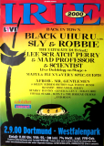IRIE - 2000 - Black Uhuru - Sly & Robbie - Lee Scratch Perry - Poster - Dortmund