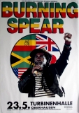 BURNING SPEAR - 1996 - Plakat - Reggae - In Concert Tour - Poster - Oberhausen