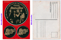 STATUS QUO - Original - Postkarte - Aufkleber - 70er Jahre - Sticker - A