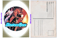 STATUS QUO - Original - Postkarte - Aufkleber - 70er Jahre - Sticker - B