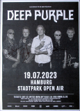 DEEP PURPLE - 2023 - Live In Concert Tour - Poster - Hamburg - SIGNED!!