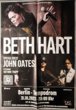 HART, BETH - 2022 - Live In Concert Tour - Poster - Berlin - SIGNED!!