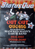 STATUS QUO / MANFRED MANN - 2022 - In Concert - Poster - Düsseldorf - SIGNED!!