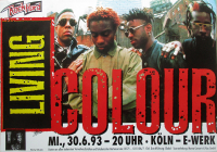 LIVING COLOUR - 1993 - Live In Concert - Stain Tour - Poster - Köln