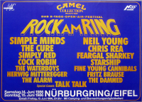 ROCK AM RING - 1986 - Talk Talk - Simple Minds - The Cure - Inxs - Bangles - Poster