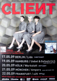 CLIENT - 2009 - Plakat - Live In Concert - Command Tour - Poster