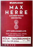 HERRE, MAX - 2014 - Live In Concert - Afrob - Unplugged Tour - Poster - Kln