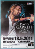 GARRETT, DAVID - 2011 - In Concert - Rock Symphonies Tour - Poster - Hannover B