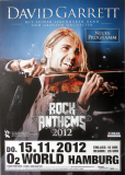 GARRETT, DAVID - 2012 - In Concert - Rock Anthems Tour - Poster - Hamburg