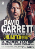 GARRETT, DAVID - 2019 - In Concert - Unlimited Tour - Poster - Oberhausen B