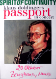 PASSPORT - KLAUS DOLDINGER - 1995 - Concert - Spirit... Tour - Poster - Neuss 28