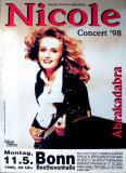 NICOLE - 1998 - Live In Concert - Abrakadabra Tour - Poster - Bonn