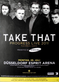 TAKE THAT - 2011 - In Concert - Progress Live Tour - Poster - Dsseldorf - N28