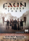 FAUN - 2017 - Plakat - Live In Concert - Midgard Tour - Poster - Hannover***