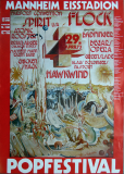 POP FESTIVAL - 1973 - Hawkwind - Atomic Rooster - Brian Auger - Poster - Mannh.