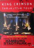 KING CRIMSON - 1995 - Live In Concert - Thrakattak Tour - Poster - Hamburg