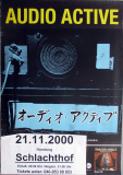 AUDIO ACTIVE - 2000 - Live In Concert - Space Dolls Tour - Poster - Hamburg