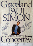 SIMON, PAUL - 1987 - In Concert - Makeba - Graceland Tour - Poster - Essen