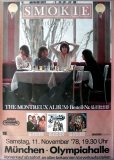 SMOKIE - 1978 - Plakat - In Concert - Montreux Album Tour - Poster - Mnchen