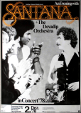 SANTANA - 1978 - Live In Concert - Inner Secrets Tour - Poster - Mnchen