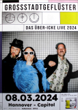 GROSSSTADTGEFLSTER - 2024 - In Concert - ber-Icke Tour - Poster - Hannover
