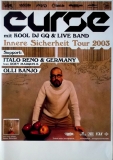 CURSE - 2003 - Live In Concert - In Sicherheit Tour - Poster