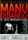 DIBANGO, MANU - 1985 - Plakat - In Concert - Electric Africa Tour - Poster