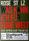 ROSENSTOLZ - 2003 - Live In Concert - Was kann Ich fr.... Tour - Poster - Hamburg