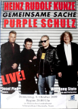 PURPLE SCHULZE - HEINZ RUDOLF KUNZE - 2009 - In Concert - Poster - Neuss