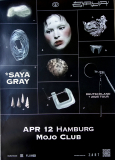 GRAY, SAYA - 2025 - Live In Concert - Deutschland Tour - Poster - Hamburg