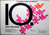 AMATEUR JAZZ FESTIVAL - 1964 - Live In Concert - Poster - Berlin