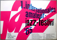 INTERNAT. AMATEUR JAZZ FESTIVAL - 1965 - Live In Concert - Poster - Bochum