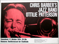 BARBER, CHRIS - 1964 - Jazz - Live in Concert Tour - Poster - Hannover