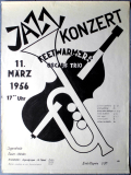 FEETWARMERS - OSCARS TRIO - 1956 - Klaus Doldinger - Concert - Poster - Essen
