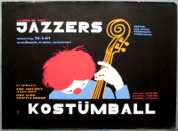 JAZZERS KOSTMBALL - 1961 - Jazz - Live In Concert - Poster - Dsseldorf