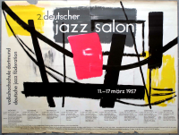 DEUTSCHER JAZZ SALON - 1957 - Jazz - Live In Concert - Poster - Dortmund