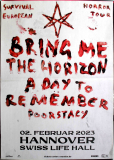 BRING ME THE HORIZON - 2023 - A Day To Remember - Concert - Poster - Hannover