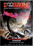SCORPIONS / JUDAS PRIEST / A. COOPER - 2025 - In Concert - Poster - Hannover