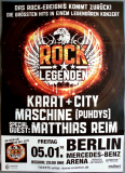 ROCK LEGENDEN - 2018 - Karat - City - Puhdys - In Concert - Poster - Berlin