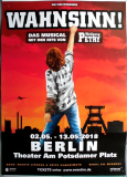 WAHNSINN - WOLFGANG PETRY - 2018 - Das Musical - In Concert - Poster - Berlin